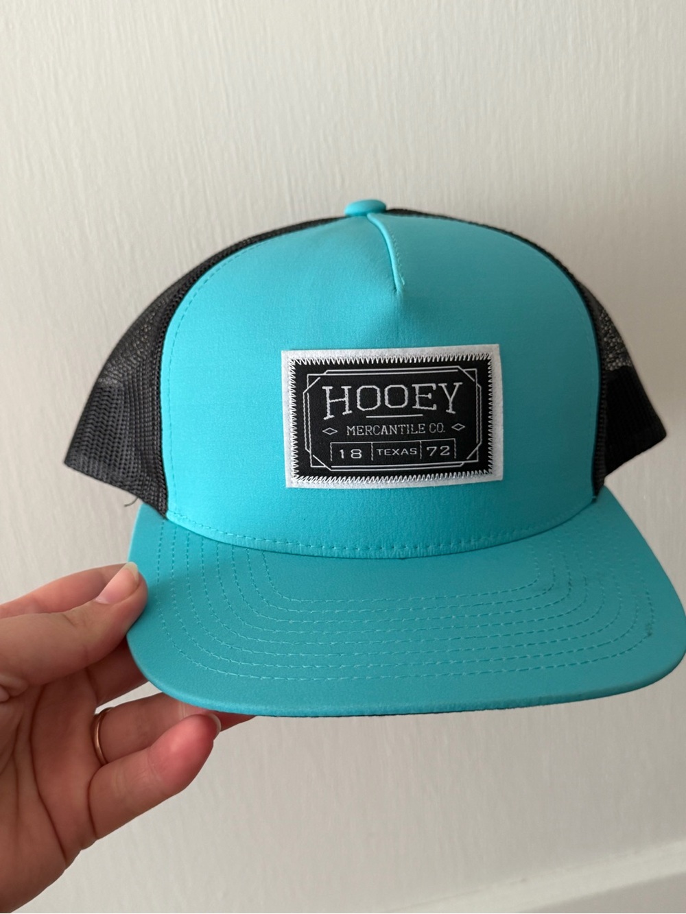 Hooey Turquoise & Black Mesh Patch Cap
